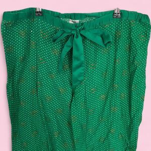 Y2K 2008 Green Victoria's Secret PINK Wide Leg Pajama Pants